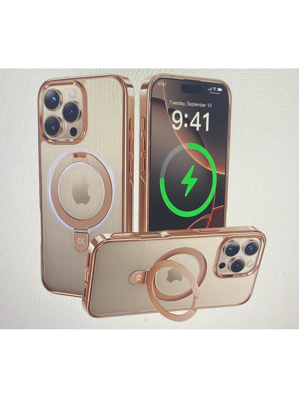 Casekoo Case for iPhone 16 Pro Max Gold